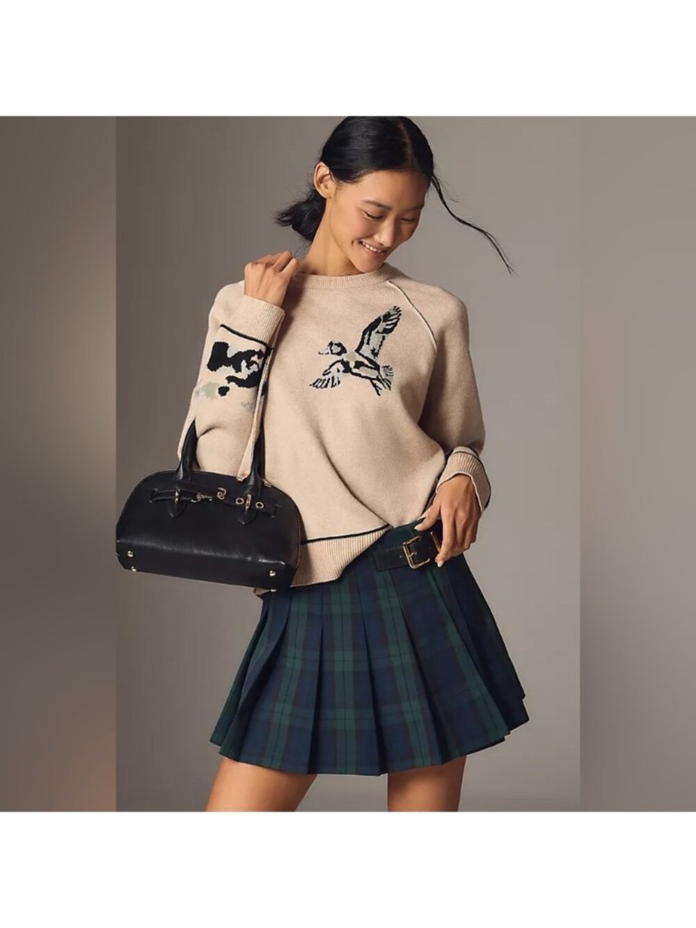 NWT Size XXS - Pilcro The Oaklyn Cozy Knit Duck Sweatshirt/Sweater (NWT US$128)